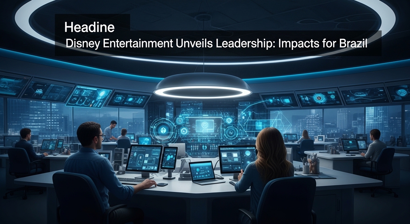 Editorial analysis image showing Disney leadership strategy and Brazil market context.