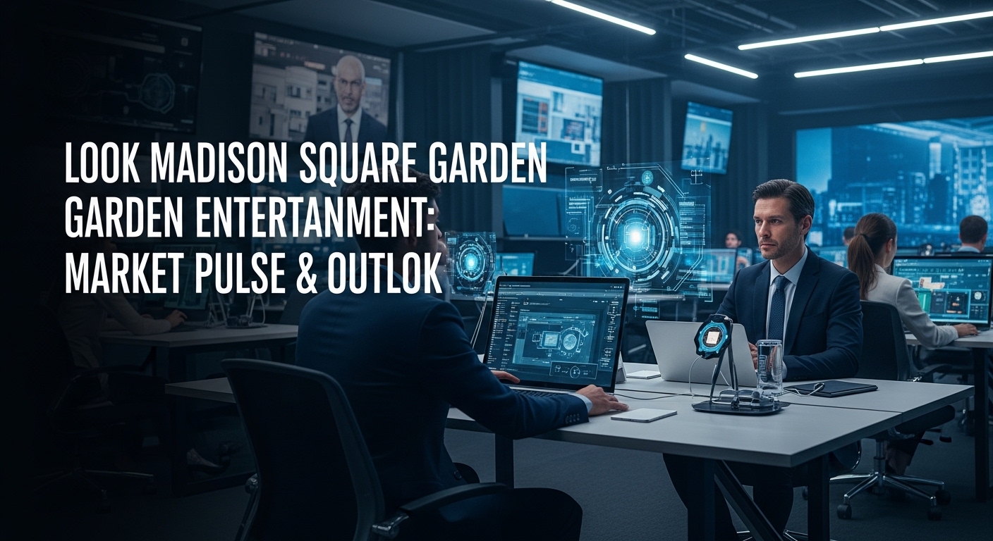 Editorial collage of MSG Entertainment leadership visuals and Brazil audience market context