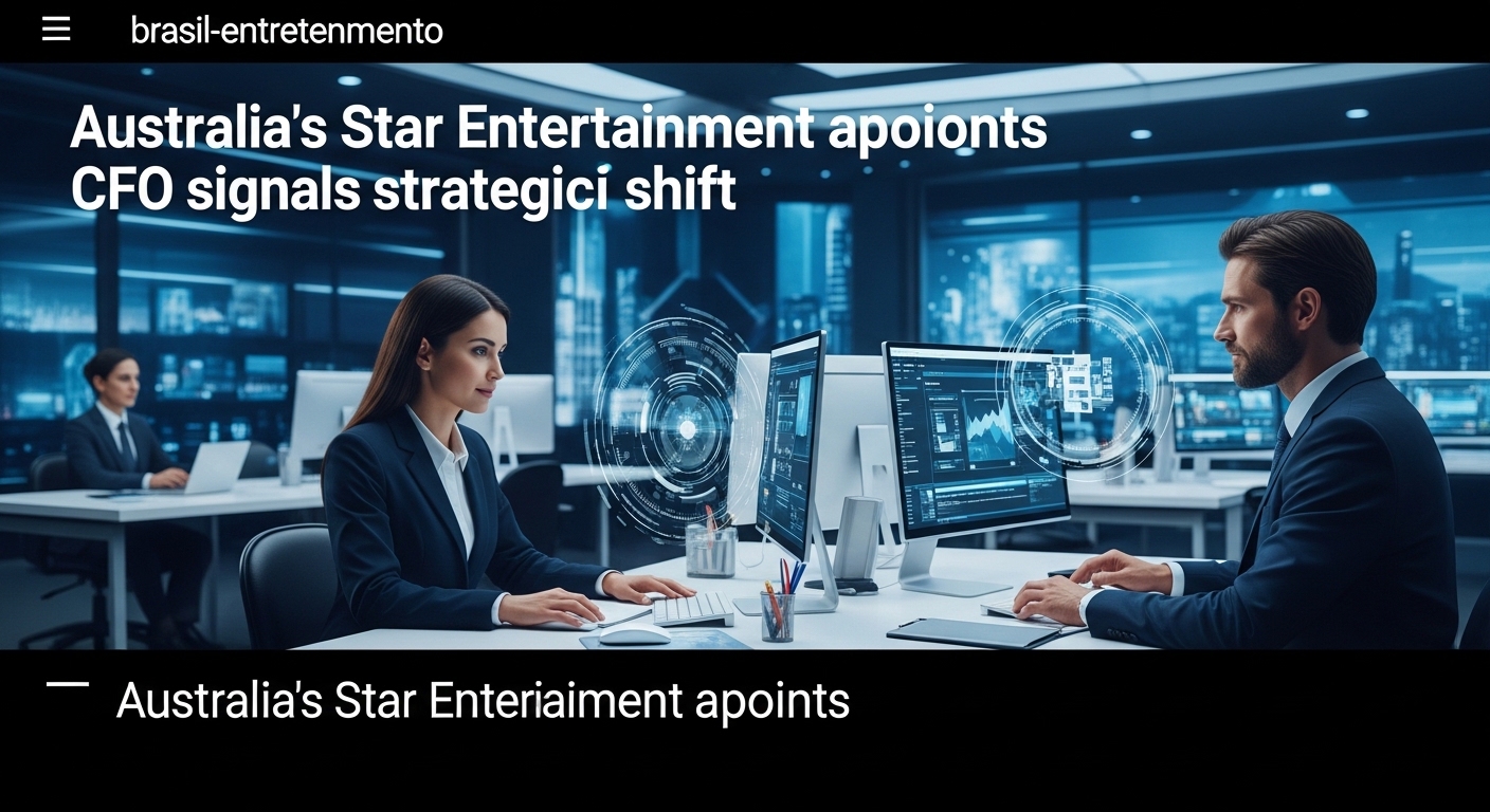 Brazilian entertainment readers analyzing Star Entertainment CFO appointment news in a newsroom setting.