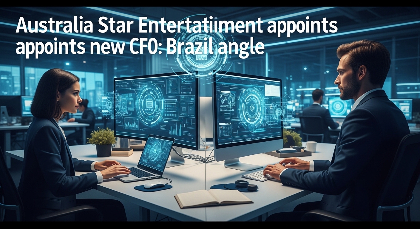 Executives in a conference room discussing a CFO appointment for an entertainment group