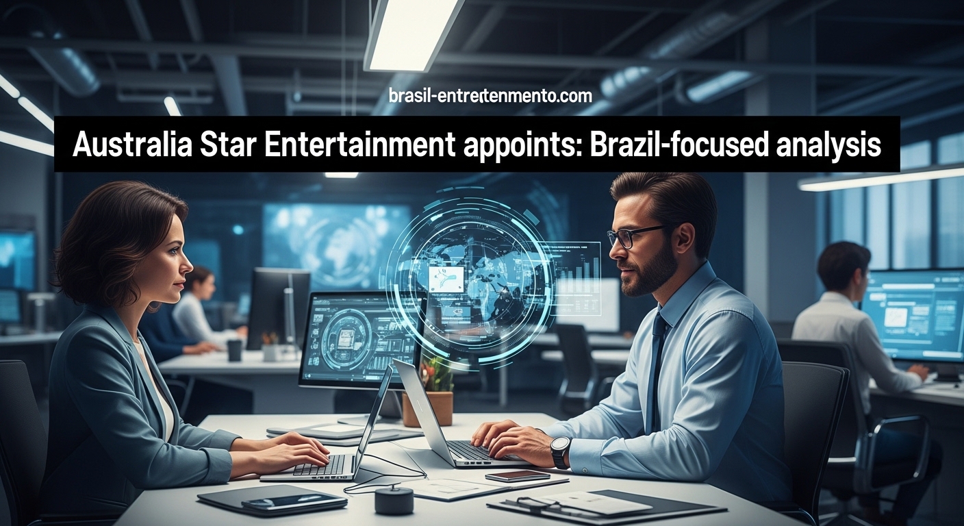 Brazilian editor reporting on Star Entertainment leadership news with Australian context