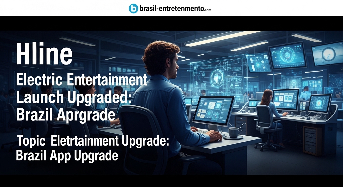 ElectricNOW upgrade interface displayed on multiple devices with Brazilian audience in the background